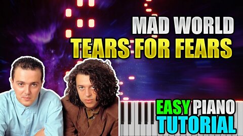 Mad World - Tears For Fears | Easy Piano tutorial