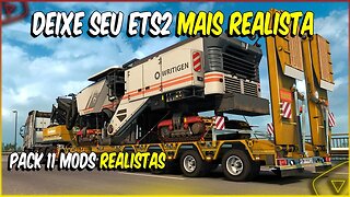 PACK 11 MODS REALISTAS PARA EURO TRUCK SIMULATOR 2 VERSÃO 1.46