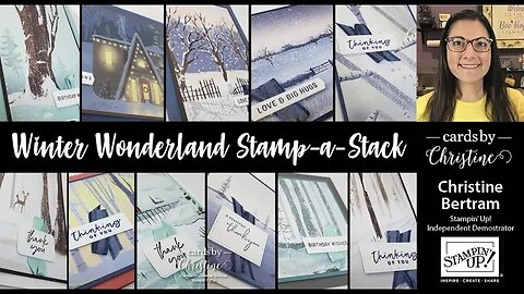 Winter Wonderland Stamp a Stack with Cards by Christine