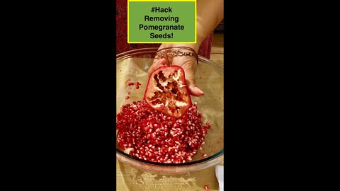✅ How to Deseed a Pomegranate Easily! You Won't Believe It! 1-2-3! 😀 Shirley Bovshow (#shorts)
