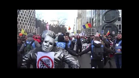 Over 10,000 People March For Medical Freedom In Brussels, Belgium