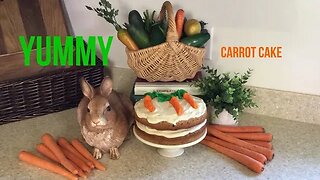 Yummy, home made carrot cake