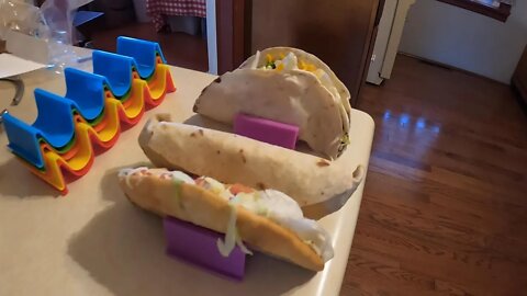 CHARMOUNT Taco Holder Stand, Set of 6 New Upgrade Colorful Taco Rack Holders - Premium Taco Shell
