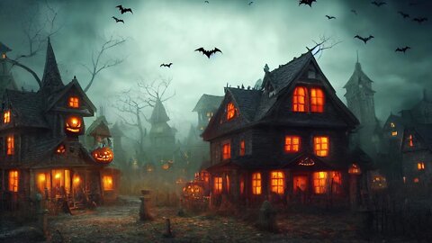 Relaxing Halloween Music - Spooky Halloween Village ★695