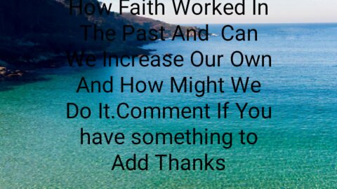 Faith Can We Increase It