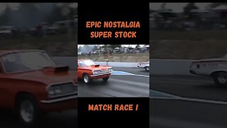 Epic Nostalgia Super Stock Match Race!! Mopar vs. Pontiac! #shorts