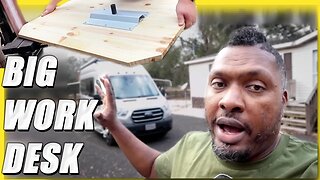 DID I MESS UP? Class B Van Mobile Studio Office // WORK DESK BUILD! // Coachmen Beyond Ford Transit