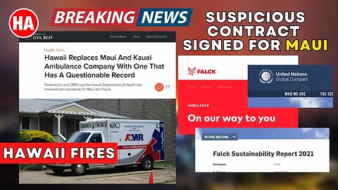 MAUI Replaces AMERICAN AMBULANCE COMPANY with NEW WORLD DIS-ORDER COMPANY!!