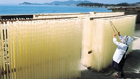 How To Making Japan Famous Noodle - Traditional Japanese Noodle Factory - Noodle Processing Line