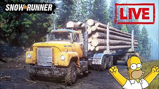 Snowrunner - Entregando madeiras em Maine | Live