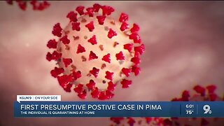 Presumptive positive case of COVID-19 in Pima County