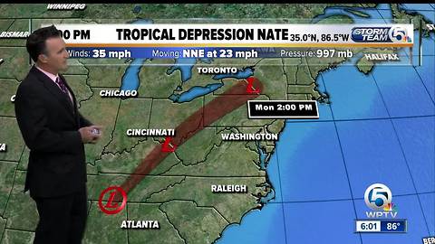 Tropical Depression Nate update 10/8/17