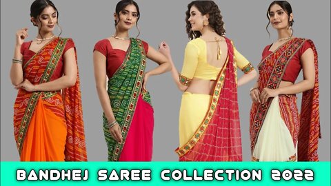 bandhani saree designs // latest collection //rajasthani #bandhanisaree #rudrafashionzone