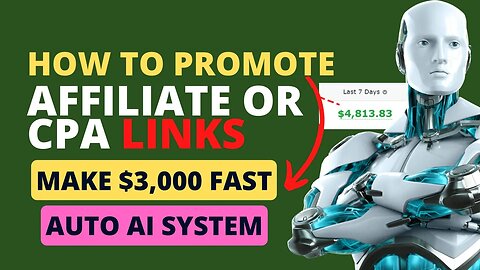 How To Promote CPA Or Affiliate Links, EARN $3K Per Month, Ways To Make Money Online