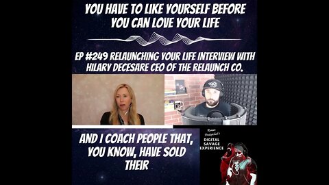 You Have To Like Yourself Before You Can Love Your Life - Clip From Interview With Hilary DeCesare