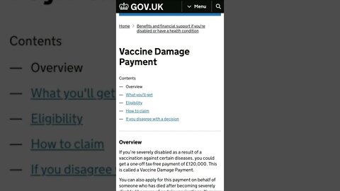 #UK #Government CV19 #State #Injectable #Compensate £120k #Vaccine #Damage #Payment Scheme