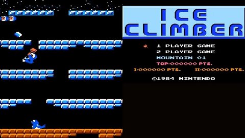 1985 Ice Climber Arcade Game. Nintendo Entertainment System. No Commentary Gameplay. | Piso games