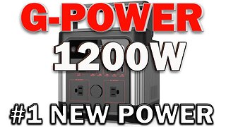G-POWER 1200W Portable Power Station 974.4Wh Solar Generator LifePO4 For Outdoors, Camping, off-grid