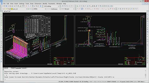 LWALL 3D reinforcement of L retaining walls