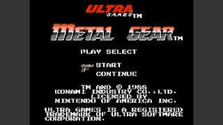 Metal Gear Nintendo NES ending