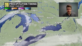 Squalls set to end plus the first details on a late-week messy system