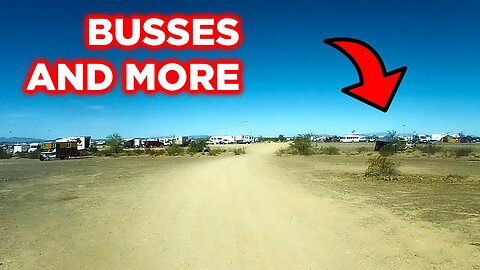 Finding A Large Gathering Of Unique Vehicles In Quartzsite Test Riding | Ambulance Conversion Life