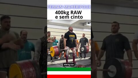 PEIMAN MAHERIPOURIR - DEADLIFT DE 400KG P/ 2 REPS #Shorts