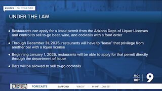 Governor Ducey OKs to-go cocktails for Arizona restaurants