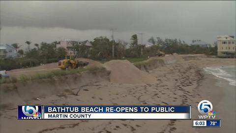 Bathtub Beach reopens to the public