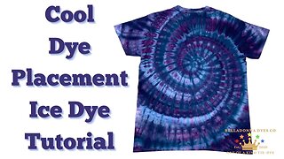 Tie-Dye Designs: Cool Dye Placement Ice Dye Spiral