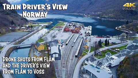 4K CABVIEW: Drone Shots and driver's view from Flåm to Voss