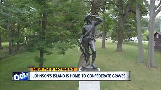 Johnson's Island is home to confederate graves