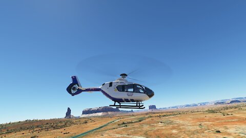 Microsoft Flight Simulator FS Excursions: Airbus H135 Sunday Fun Monument Valley,AZ