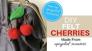 DIY FELT CHERRIES