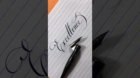 Calligraphy Word: Excellence #calligraphy #handwriting