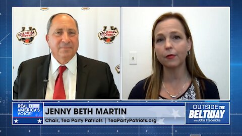 John Fredericks asks Jenny Beth Martin if she thinks Trump won the 2020 election.