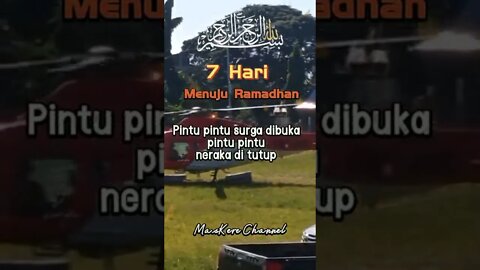 7 Hari Menuju Ramadhan #shorts #shortsvideo #shortsfeeds