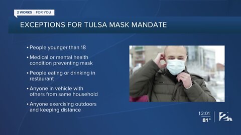 Masks mandatory in Tulsa