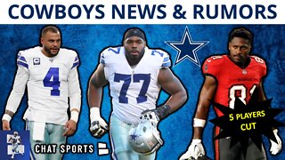 Cowboys Cut 5 Players, Tyron Smith Injury News + Sign Antonio Brown?