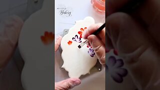 Cookie Art. Hand painted cookies. #shorts #short #cookiedecoratingvideos #cookies #art