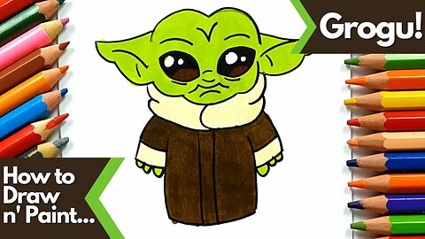 How to Draw and Paint Grogu (Baby Yoda) from Star Wars