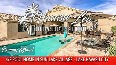 Lake Havasu 4 Bedroom Pool Home Coming Soon