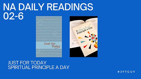 Narcotics Anonymous Daily Readings 2-6