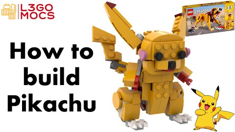 Lego Alternative Build for set 31112-1 - Pokémon Pikachu