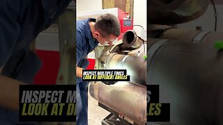 How to properly install DPF #dpf #dpfcleaning #repair #truckrepair #mechanic #mechaniclife