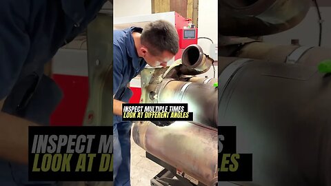 How to properly install DPF #dpf #dpfcleaning #repair #truckrepair #mechanic #mechaniclife