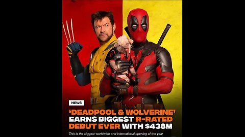 Deadpool and Wolverine Movie Grossed in $438 Million Opening Weekend! 🥶🔥