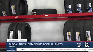 Global tire shortage hits La Mesa business