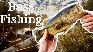 Bass Fishing With Mini Bass Boat