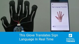 This Glove Translates Sign Language In Real Time!